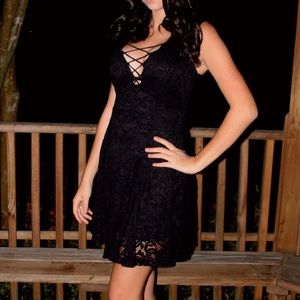 Black Lace Formal Dress
